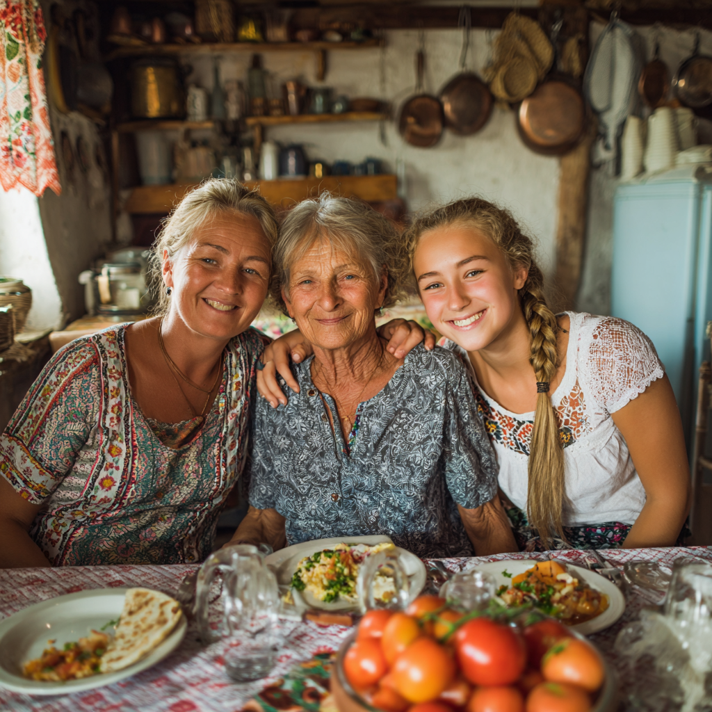 Ukrainian elderly couple preparing nutritious meal using smart planning approach, showing healthy aging lifestyle
